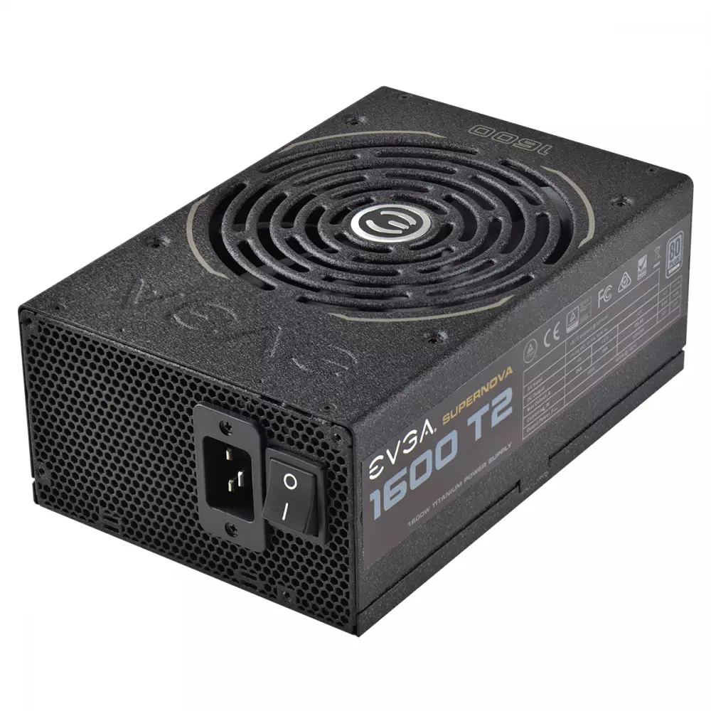 Захранване EVGA SuperNova 1600 T2 1600W 80 Plus Titanium, Fully Modular - 220-T2-1600-X1