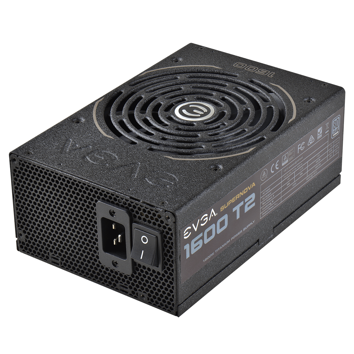 Захранване EVGA SuperNova 1600 T2 1600W 80 Plus Titanium, Fully Modular - 220-T2-1600-X1