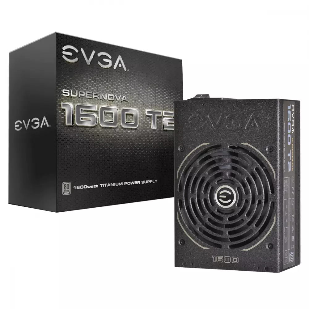 Захранване EVGA SuperNova 1600 T2 1600W 80 Plus Titanium, Fully Modular - 220-T2-1600-X1