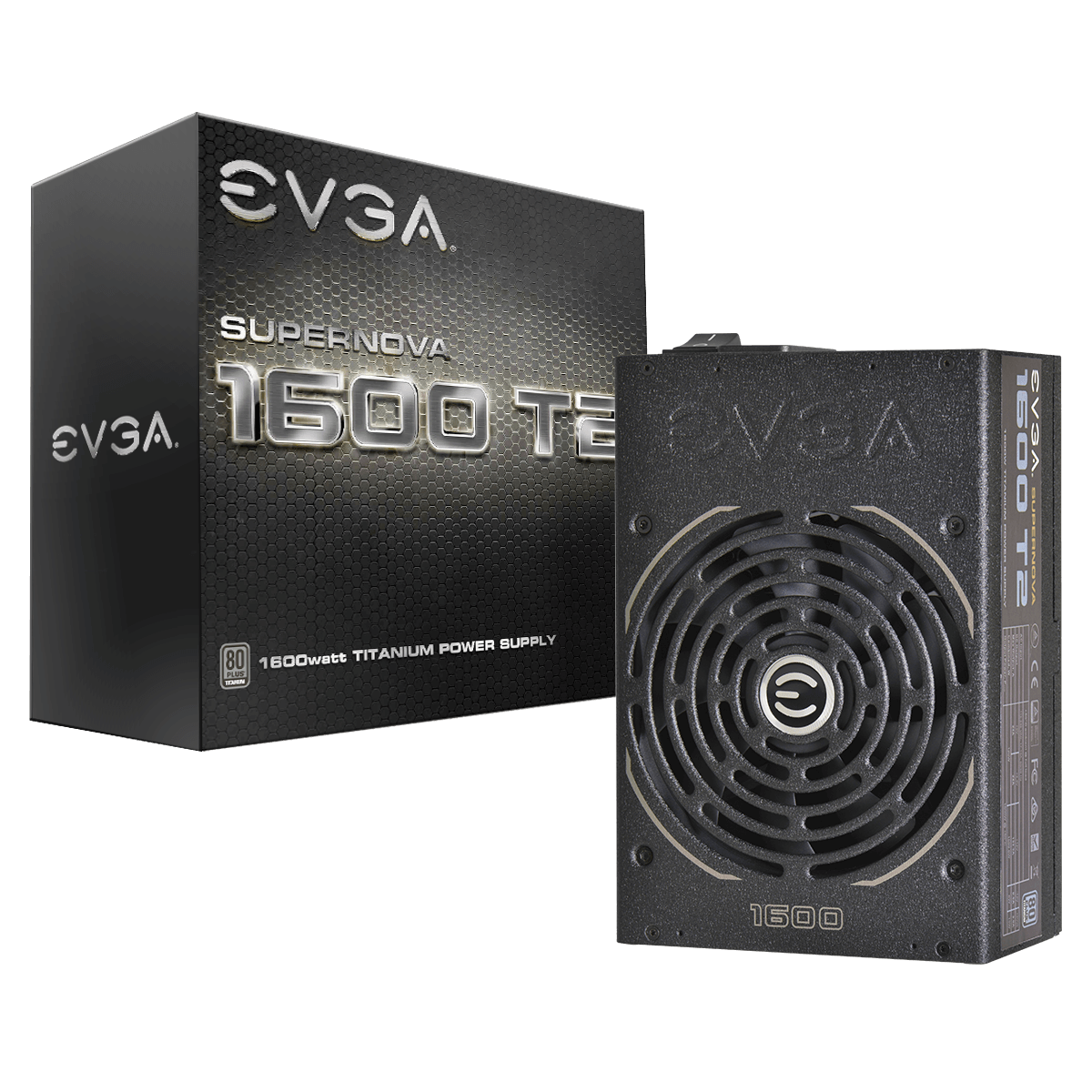 Захранване EVGA SuperNova 1600 T2 1600W 80 Plus Titanium, Fully Modular - 220-T2-1600-X1