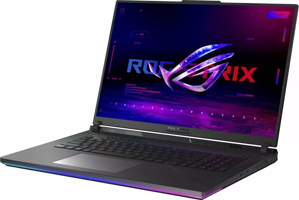 Лаптоп Asus ROG Strix SCAR 18 G834JY-N6005X, 18" IPS QHD+ (2560x1200), Intel Core i9-13980HX, 32GB DDR5, 2 x 1TB NVMe SSD, NVIDIA GeForce RTX 4090 GDDR6 16GB, Win 11 Pro