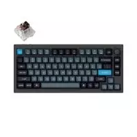 Геймърска Механична клавиатура Keychron Q1 Pro Black-Blue QMK TKL K Pro Brown Switch RGB LED PBT