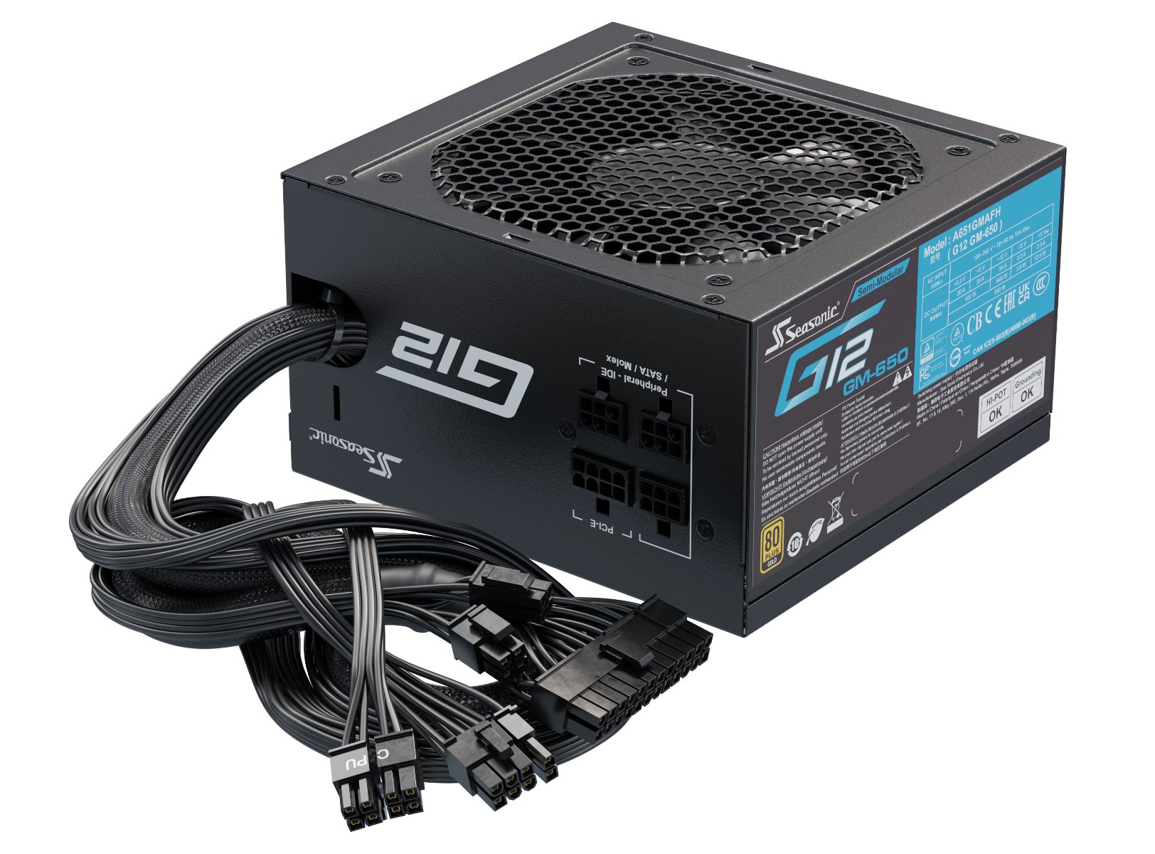 Τροφοδοσία Seasonic G12 GM-550 PSU 550W 80 Plus Gold - 1Y551GMRT3A11X