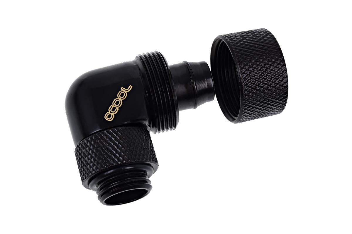 Фитинг Alphacool Eiszapfen Удължител 90° 16/10mm G1/4 Nickel - AC-1011165