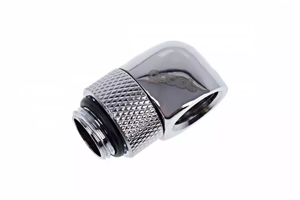 Фитинг Alphacool Eiszapfen G1/4 AG auf G1/4 IG Въртящ се L-конектор Никел - AC-1011178