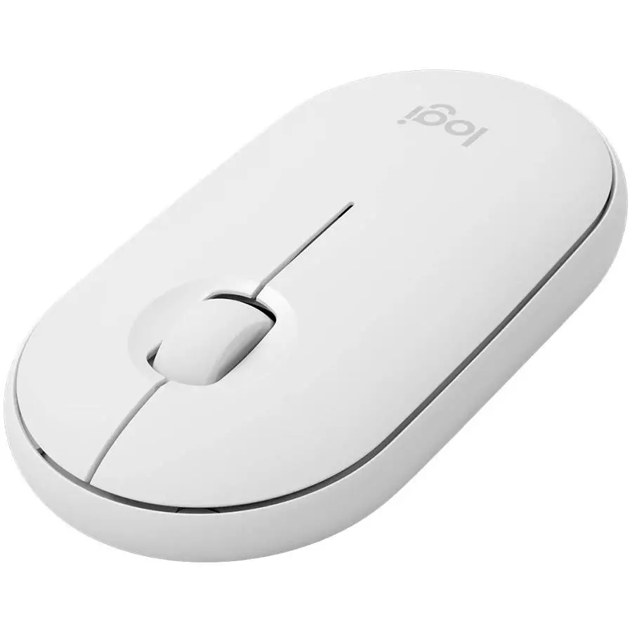 Logitech M350S Pebble 2 Bluetooth Mouse Tonal White - 910-007013