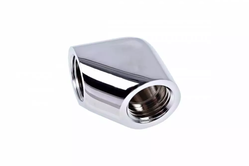 Фитинг L-конектор Alphacool Eiszapfen, G1/4 AG вътрешна резба G1/4 IG Nickel