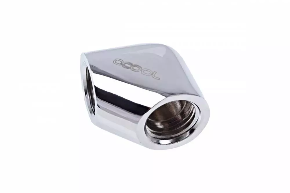 Фитинг L-конектор Alphacool Eiszapfen, G1/4 AG вътрешна резба G1/4 IG Nickel