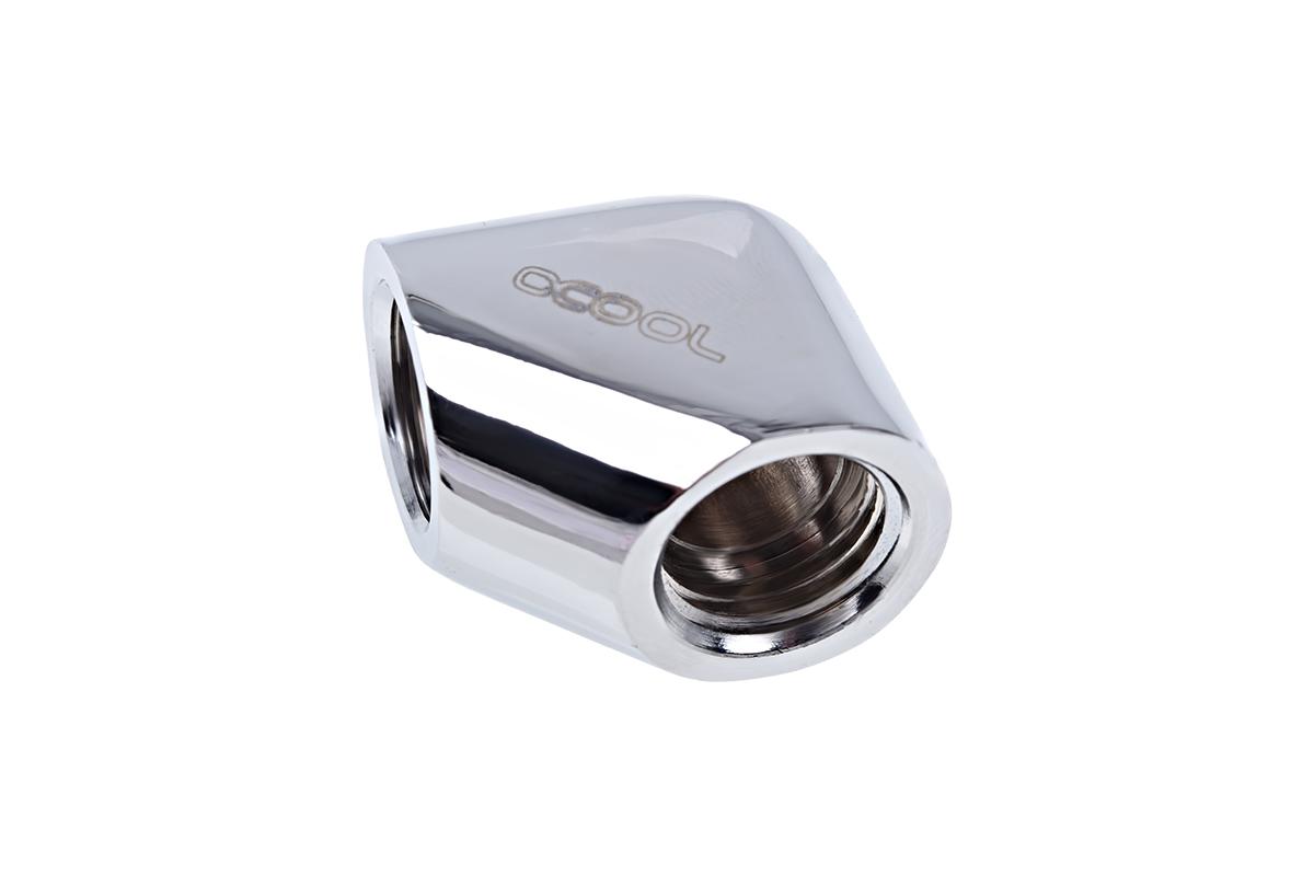 Фитинг L-конектор Alphacool Eiszapfen, G1/4 AG вътрешна резба G1/4 IG Nickel