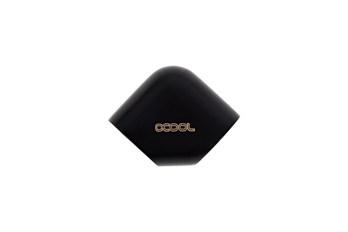 Фитинг L-конектор Alphacool Eiszapfen, G1/4 AG вътрешна резба G1/4 IG Black