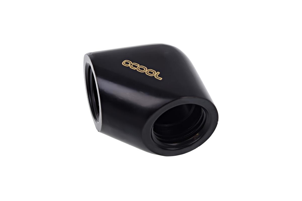 Фитинг L-конектор Alphacool Eiszapfen, G1/4 AG вътрешна резба G1/4 IG Black