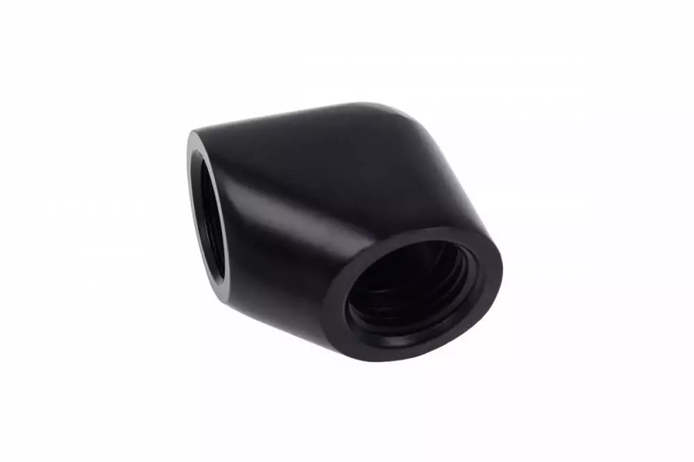 Фитинг L-конектор Alphacool Eiszapfen, G1/4 AG вътрешна резба G1/4 IG Black