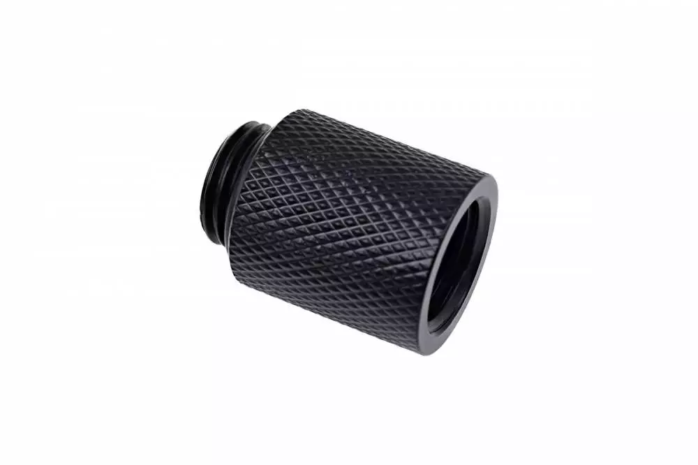 Фитинг Удължител Alphacool Eiszapfen, 20 mm, G1/4 вънжна към G1/4 вътрешна резба Black