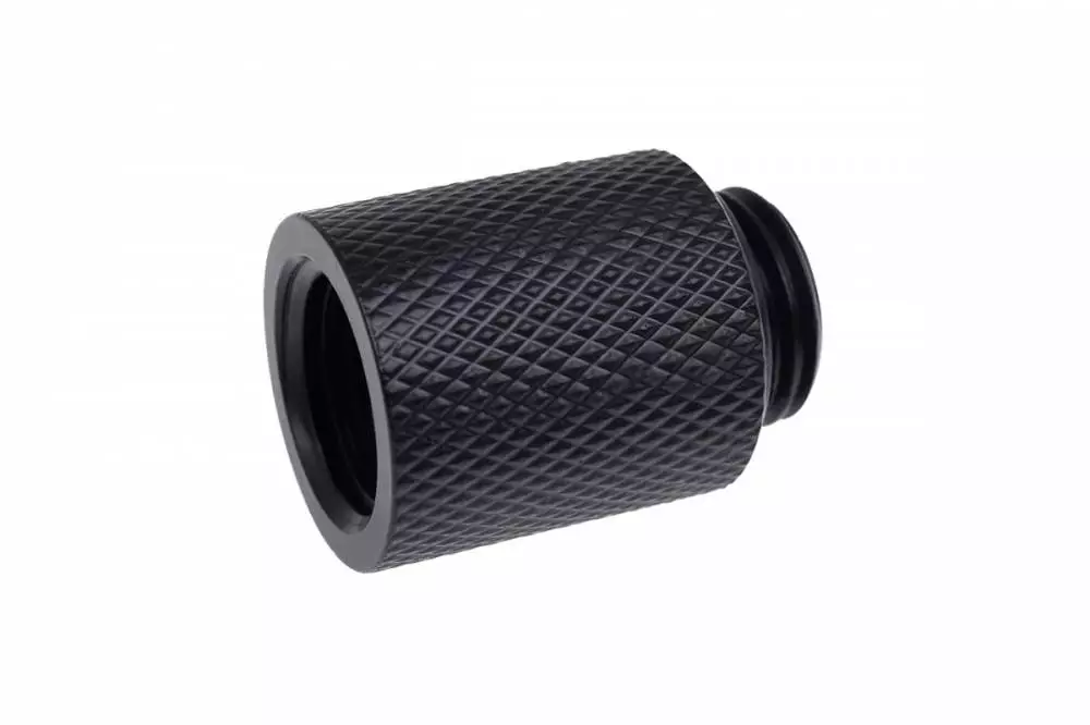 Фитинг Удължител Alphacool Eiszapfen, 20 mm, G1/4 вънжна към G1/4 вътрешна резба Black