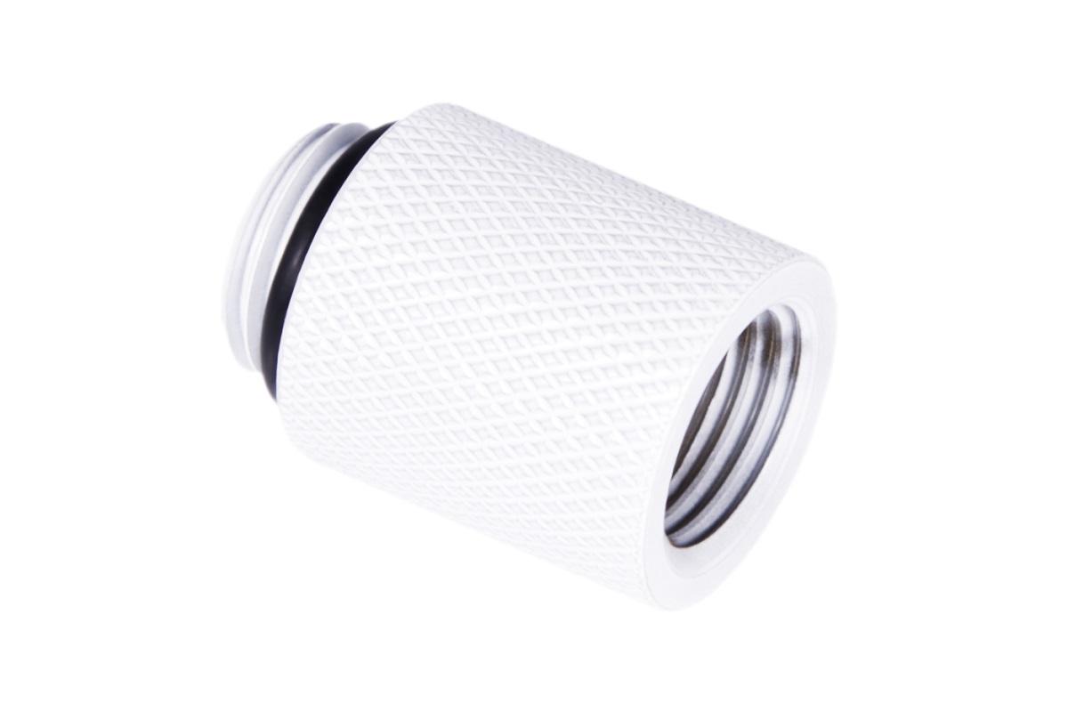 Фитинг Удължител Alphacool Eiszapfen, 20 mm, G1/4 вънжна към G1/4 вътрешна резба White