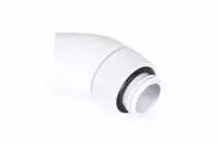 Фитинг Ъглов адаптер Alphacool Eiszapfen, 45&deg;, G1/4 външна към G1/4 вътрешна резба White