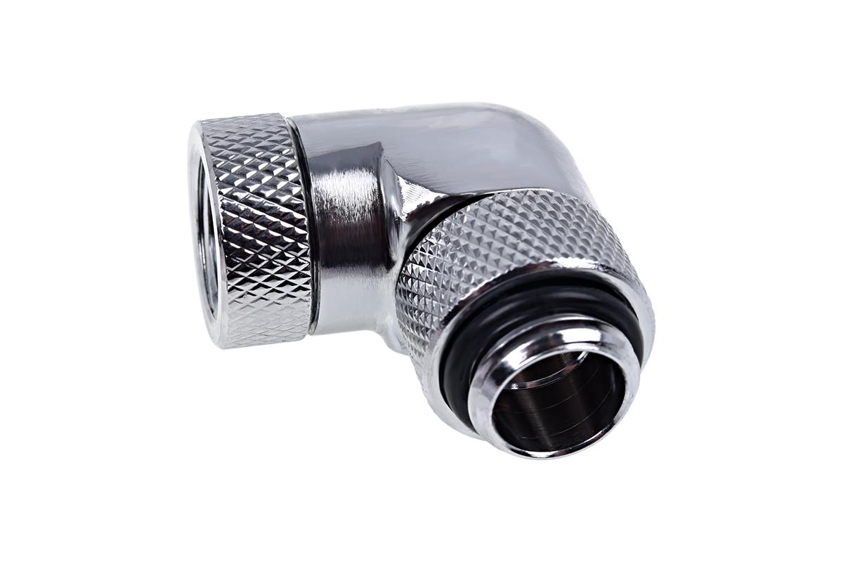 Фитинг Ъглов адаптер Alphacool Eiszapfen, 90°, G1/4 външна към G1/4 вътрешна резба Nickel