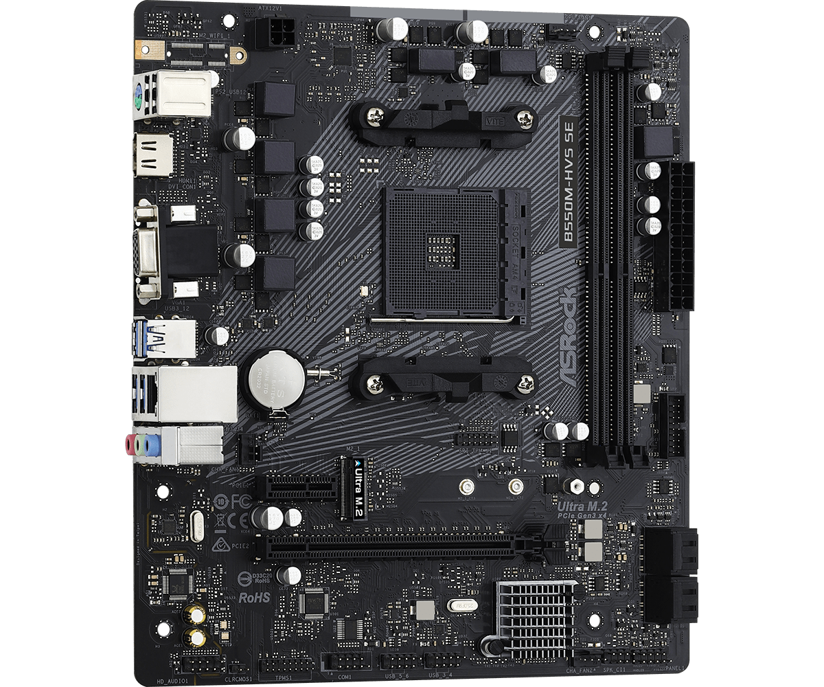 Дънна платка ASRock B550M-HVS SE AM4 DDR4