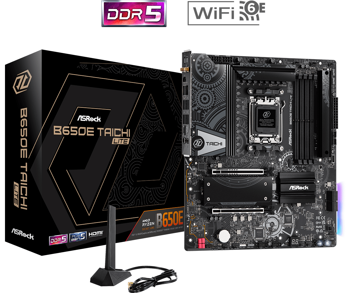 Дънна платка ASROCK B650E TAICHI LITE AM5 DDR5