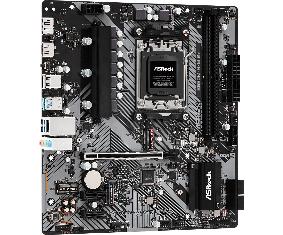 Материнская плата Asrock B650M-H/M.2+ AM5 DDR5