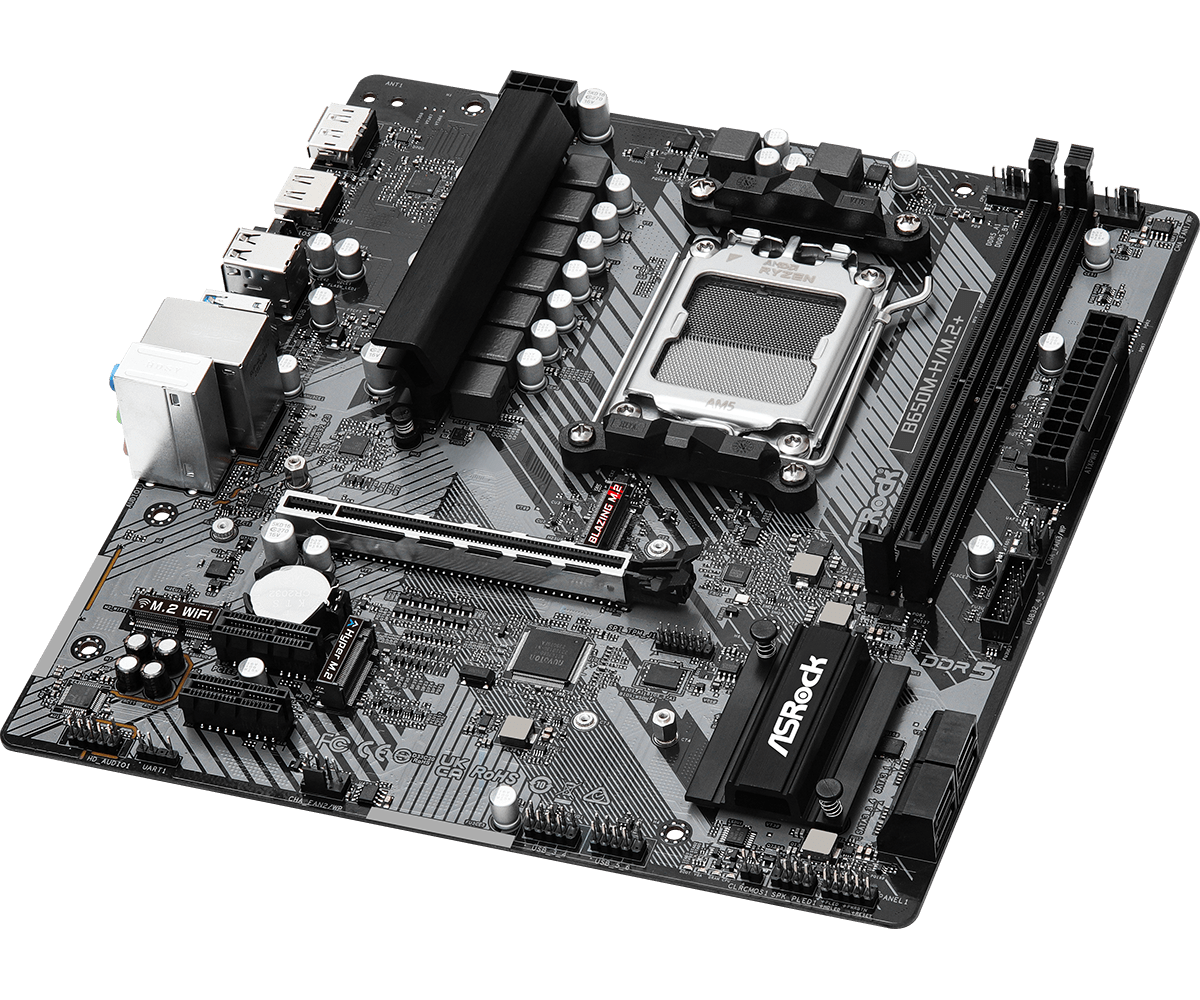 Материнская плата Asrock B650M-H/M.2+ AM5 DDR5