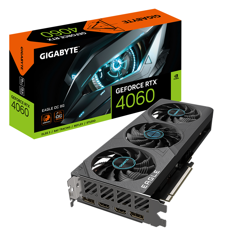 Видео карта Gigabyte GeForce RTX 4060 EAGLE OC 8GB GDDR6