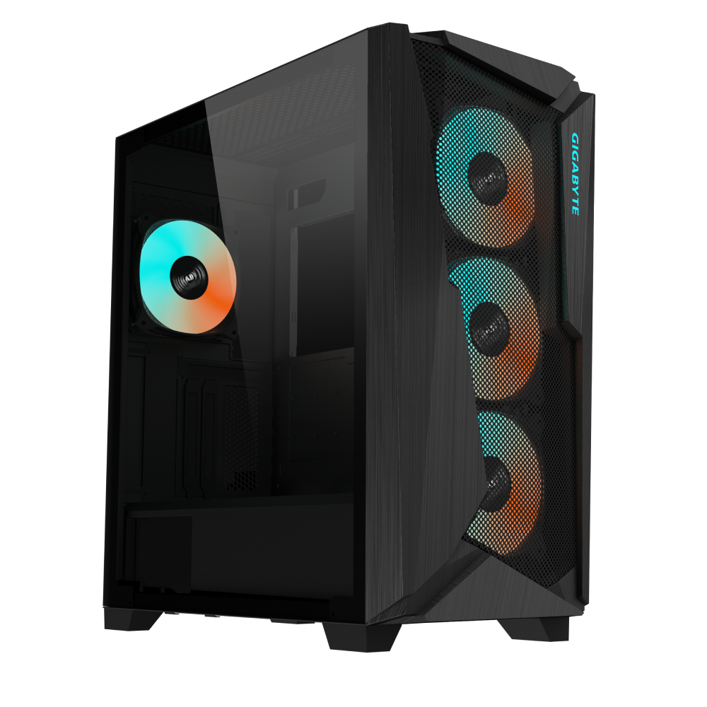 Кутия Gigabyte C301 Black Tempered Glass Mid-Tower RGB Fusion 