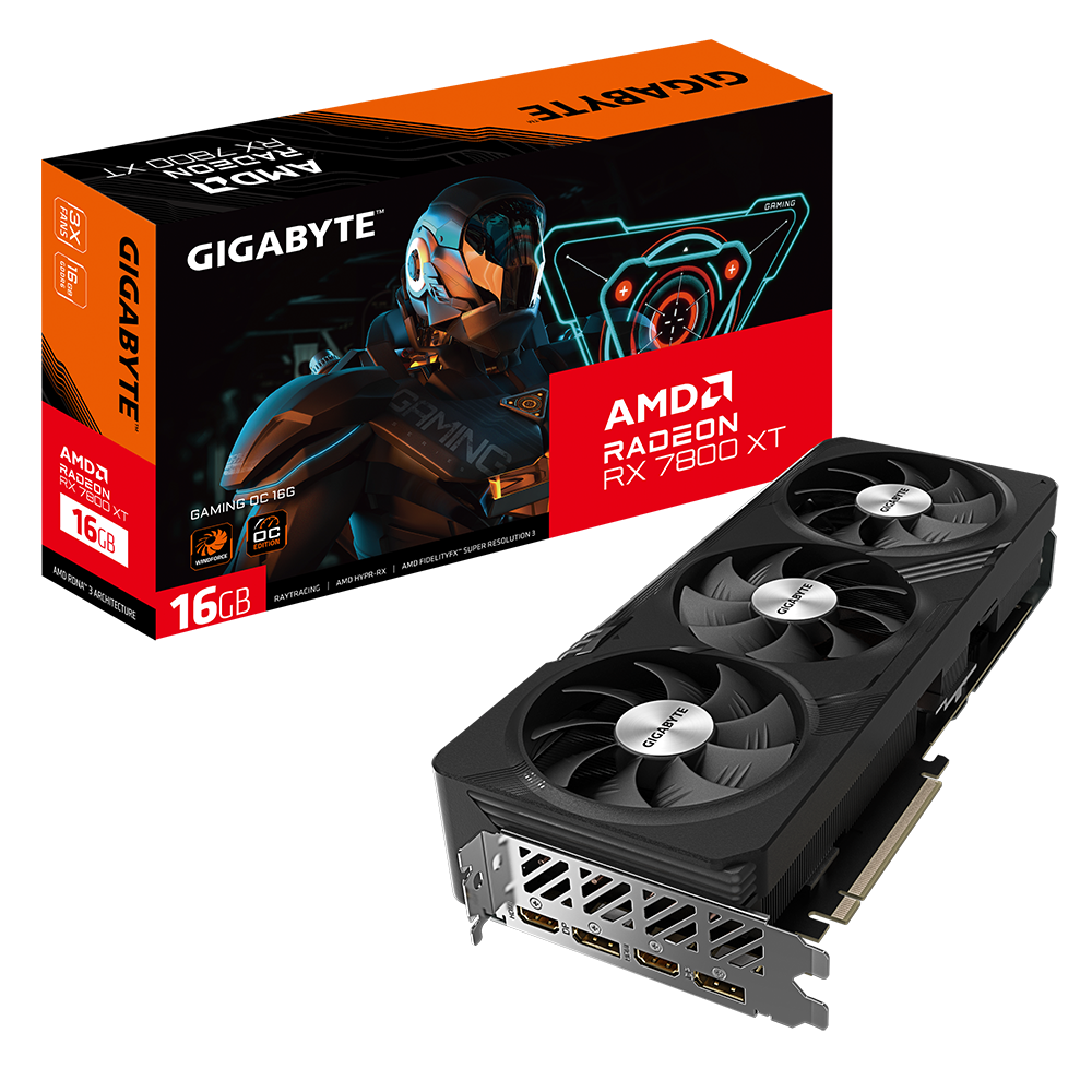 Видео карта Gigabyte AMD Radeon RX 7800 XT GAMING OC 16GB GDDR6