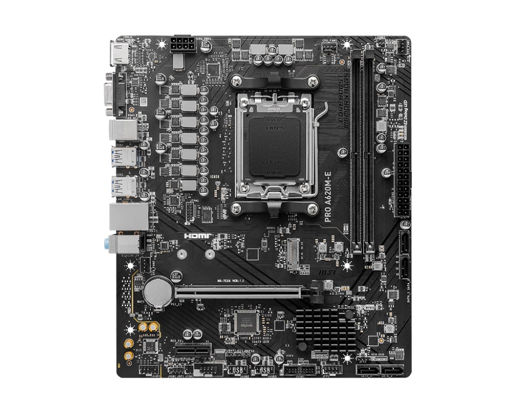 Дънна платка MSI PRO A620M-E AM5