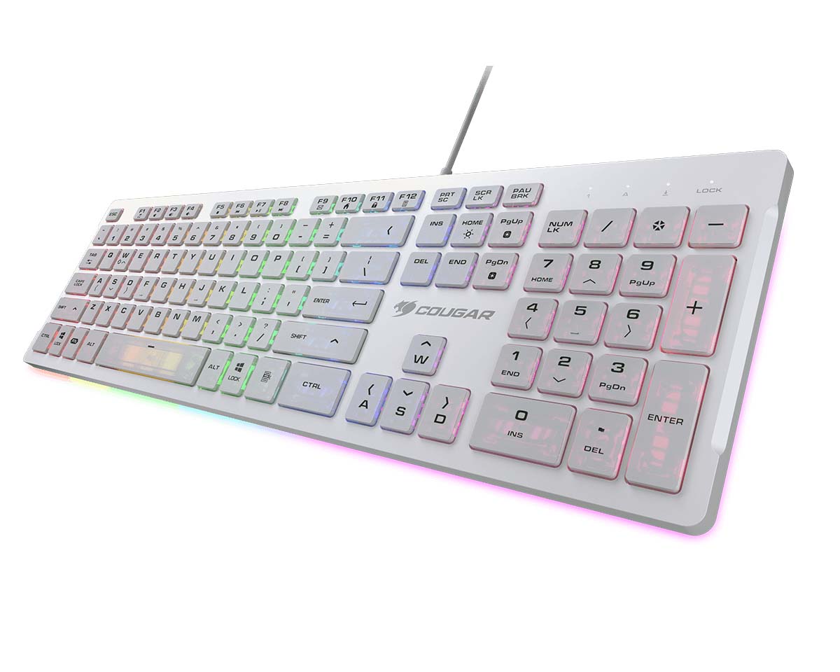 Геймърска клавиатура Cougar Vantar S White - CG37VSWRNMW0002