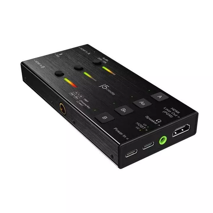 Кепчер карта j5create JVA06, HDMI към USB-C, PD (Power delivery), Черен