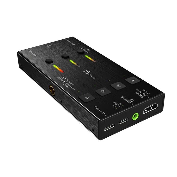 Кепчер карта j5create JVA06, HDMI към USB-C, PD (Power delivery), Черен