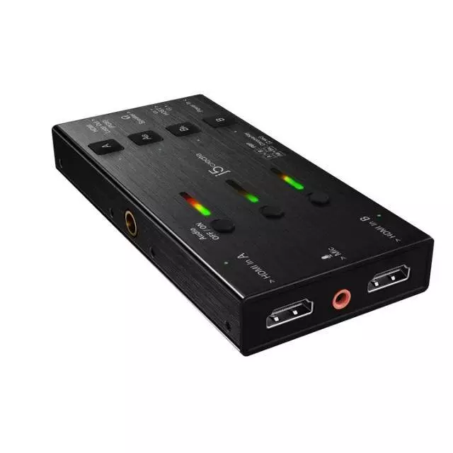 Кепчер карта j5create JVA06, HDMI към USB-C, PD (Power delivery), Черен