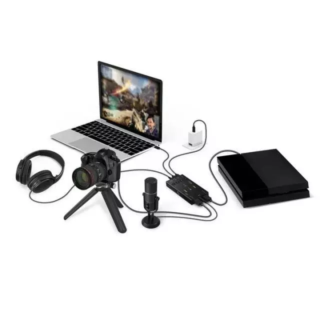 Кепчер карта j5create JVA06, HDMI към USB-C, PD (Power delivery), Черен