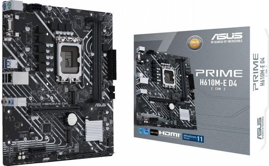 Дънна платка ASUS PRIME H610M-E D4-CSM DDR4 LGA1700