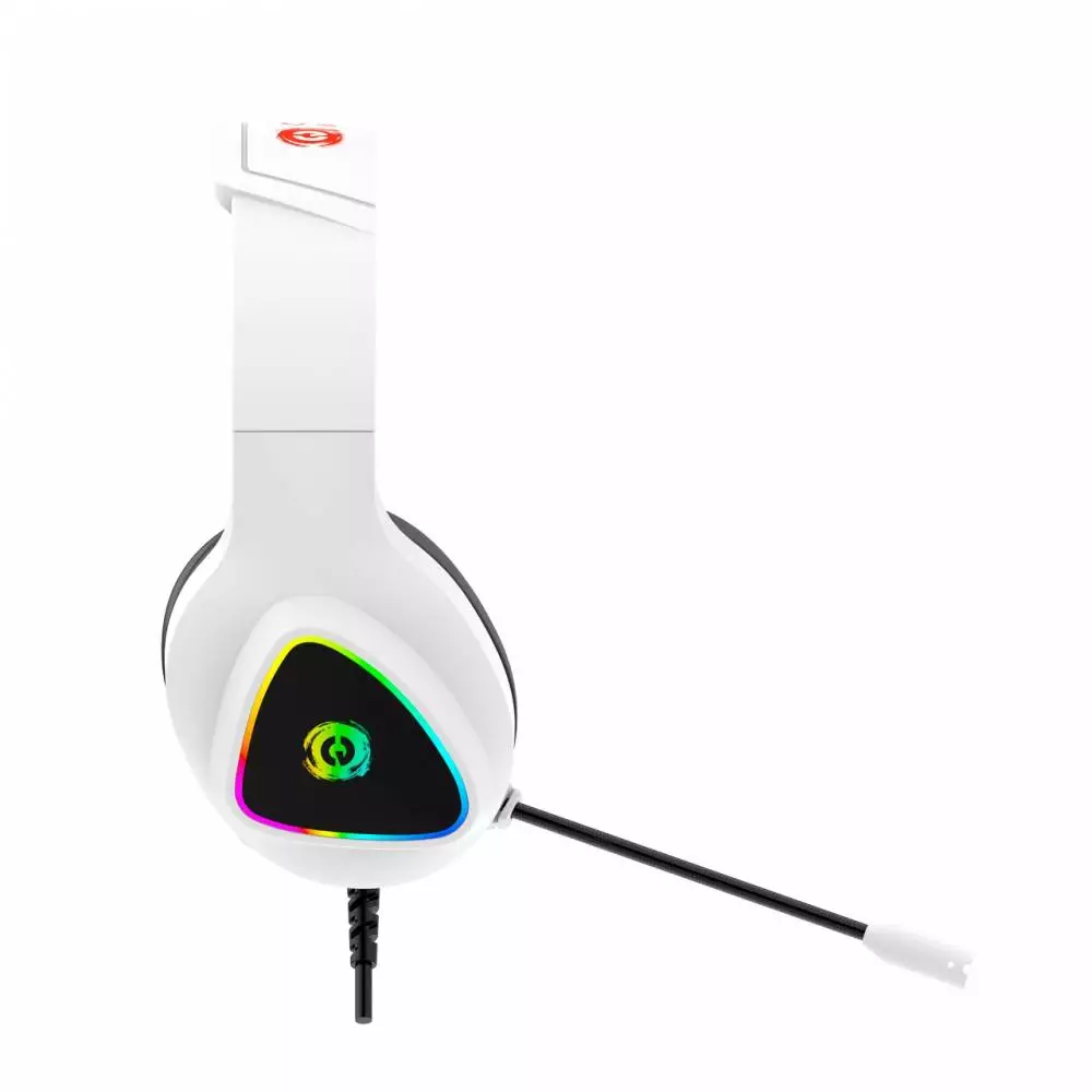 Геймърски слушалки CANYON Shadder GH-6 White RGB gaming headset with Microphone