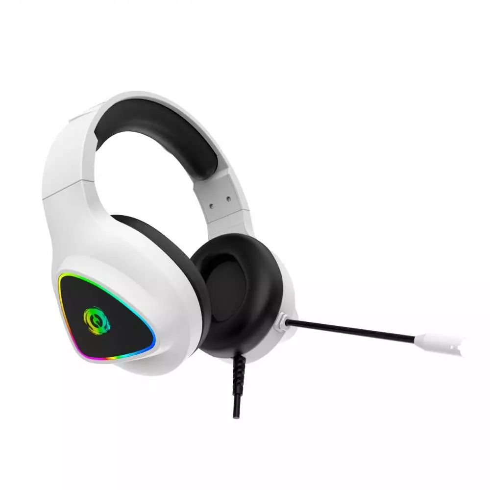 Геймърски слушалки CANYON Shadder GH-6 White RGB gaming headset with Microphone