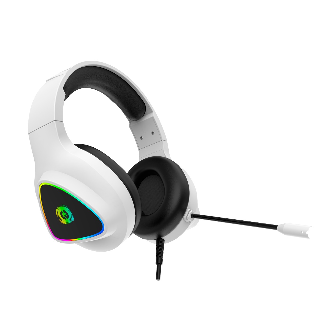 Геймърски слушалки CANYON Shadder GH-6 White RGB gaming headset with Microphone