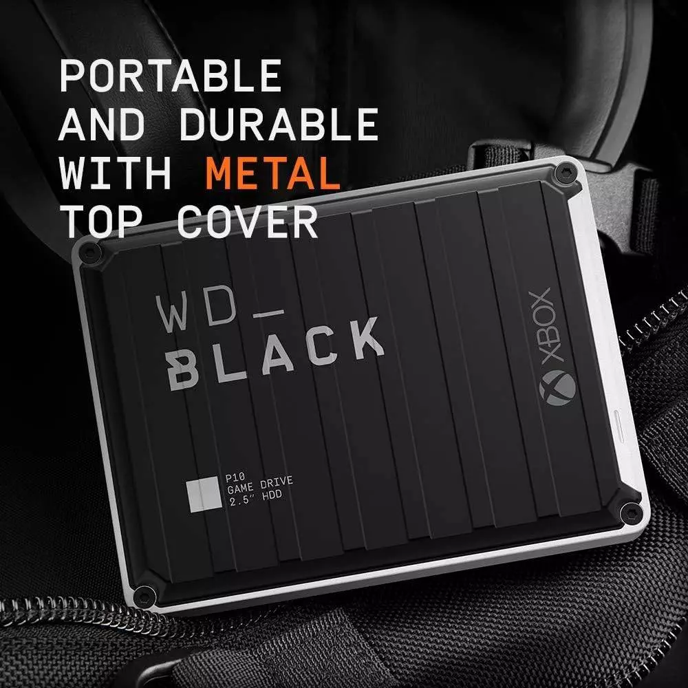 Външен диск WD BLACK P10 GAME DRIVE FOR XBOX 2TB USB 3.2, 2.5", Black/White RTL