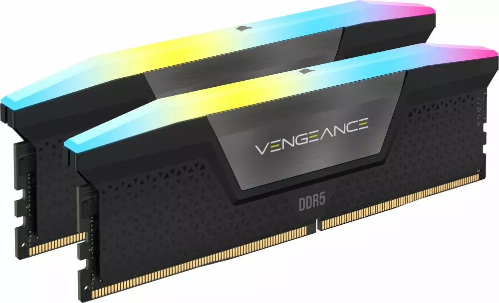 Памет Corsair Vengeance RGB 32GB (2x16GB) DDR5 6000MHz CL30 - CMH32GX5M2B6000C30