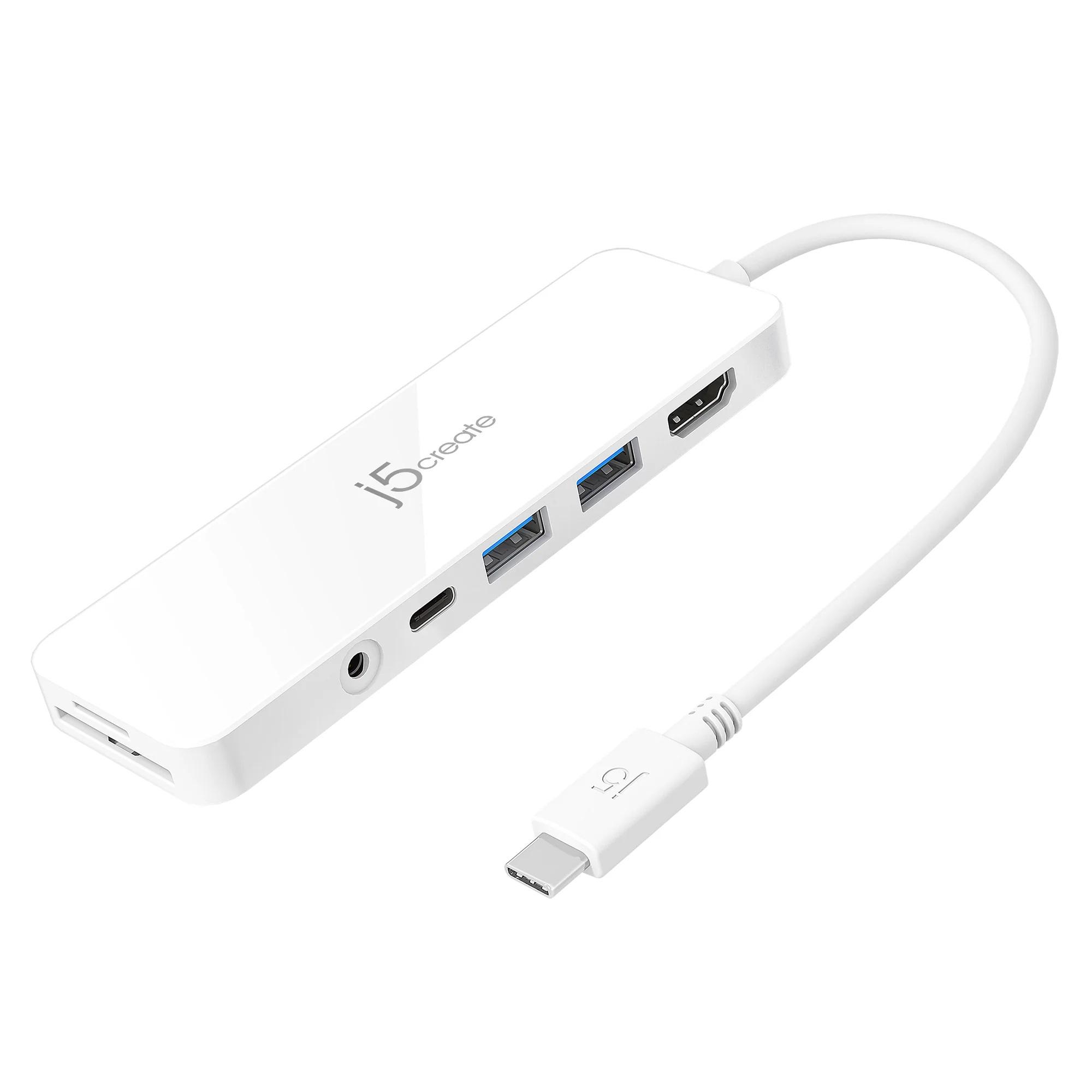 6-θυρών κόμβος j5create Mini Dock JCD373, USB, HDMI, SD, 3.5 mm jack