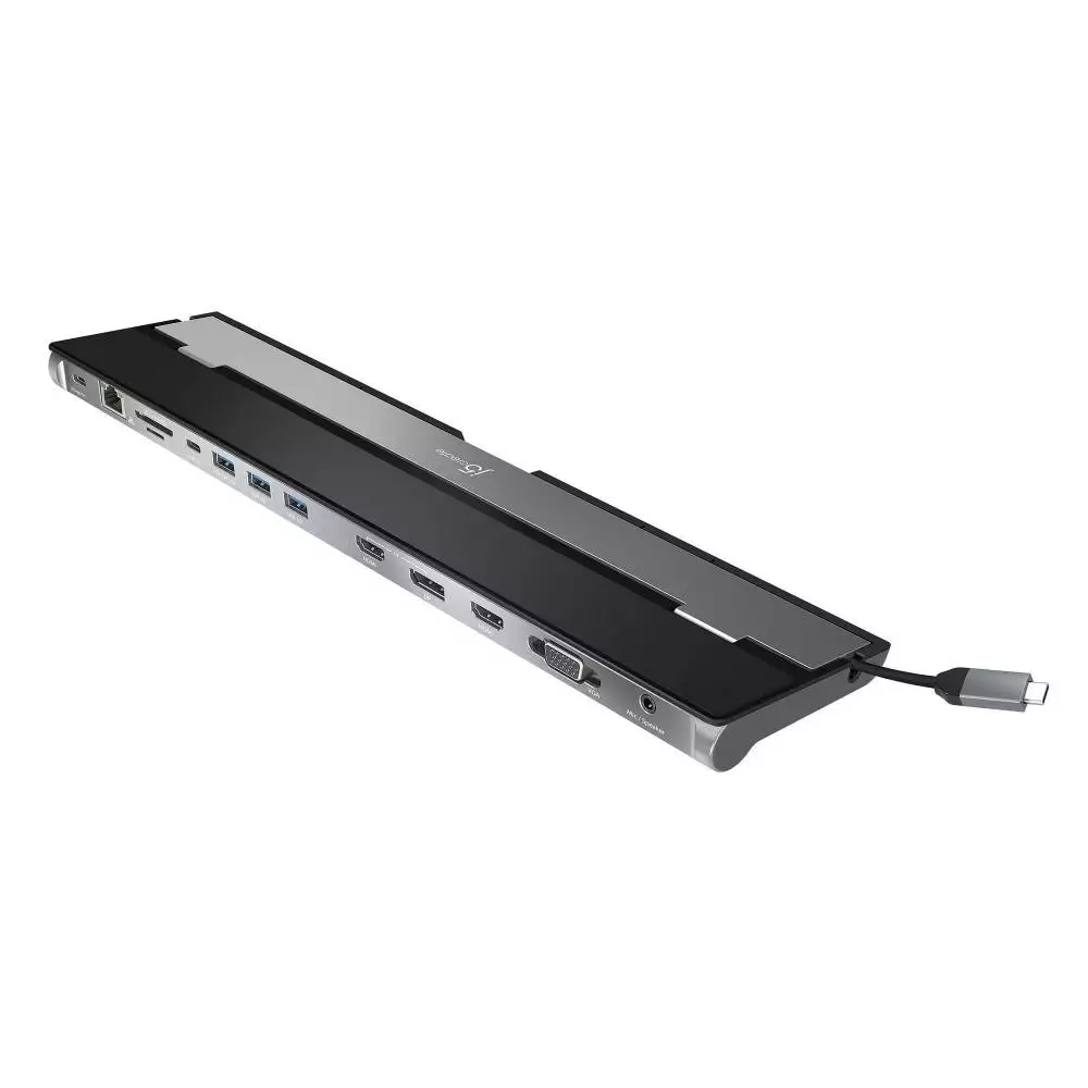 Докинг станция j5create JCD543P, За три монитора, 100W PD, Захранващ адаптер