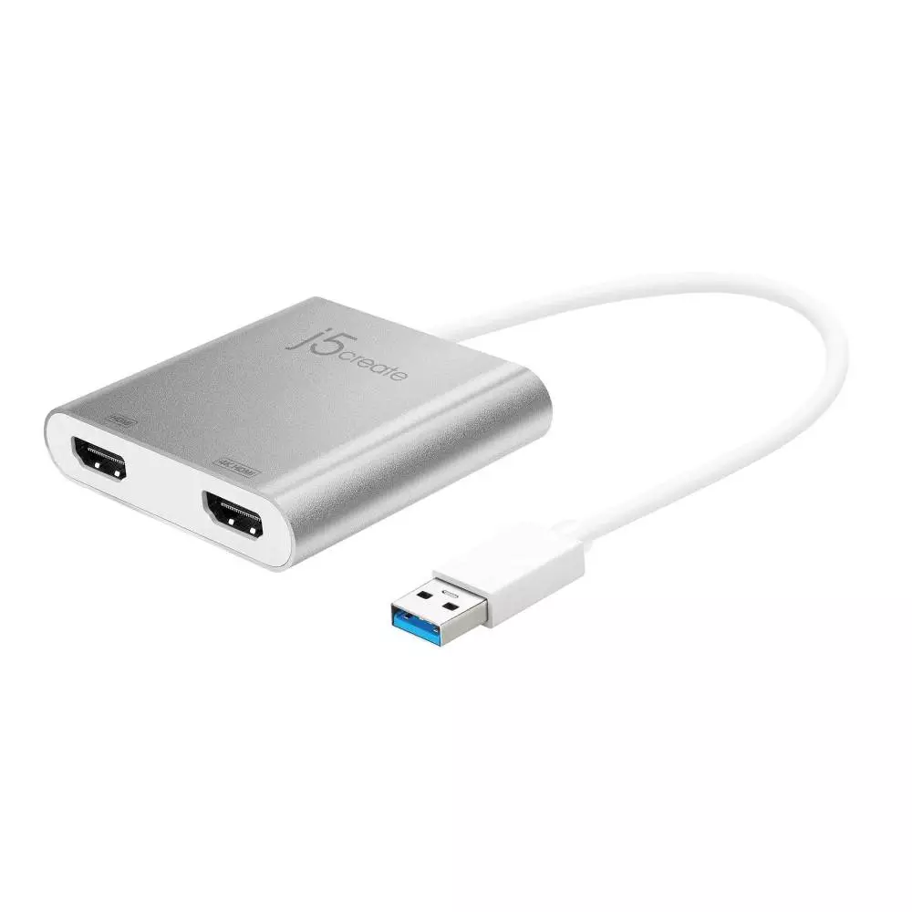 Αντάπτορας j5create JUA365, Για 2 οθόνες, USB-C - HDMI