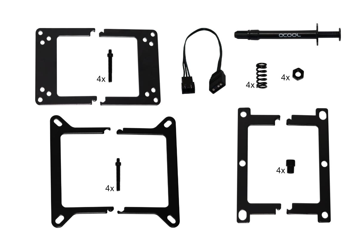 Воден блок за процесор Alphacool Eisblock XPX Aurora PRO, Acryl Black, Digital RGB