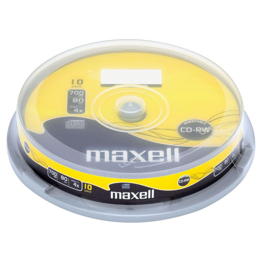 CD-RW80 MAXELL, 700MB, 52x, 10 pz.