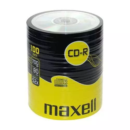 CD-R80 MAXELL, 700MB, 52x, 100 бр