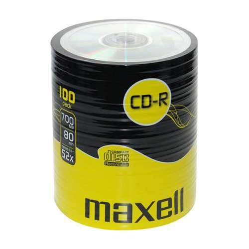 CD-R80 MAXELL, 700MB, 52x, 100 pz.