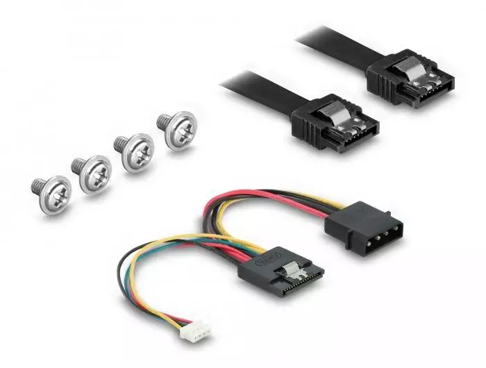 Чекмедже Delock 3.5&Prime;, За 1 x 2.5&Prime; SATA HDD / SSD, Черен
