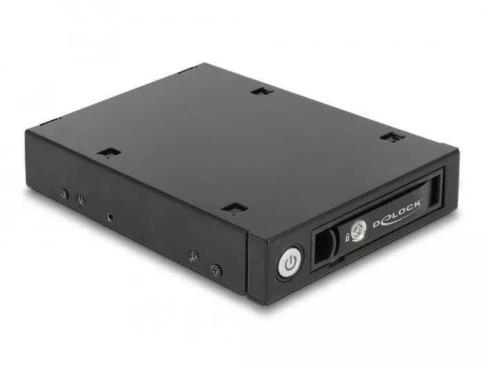 Чекмедже Delock 3.5&Prime;, За 1 x 2.5&Prime; U.2 NVMe SSD или SATA / SAS HDD / SSD, Черен