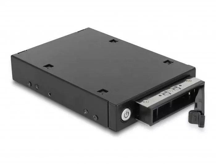 Чекмедже Delock 3.5&Prime;, За 1 x 2.5&Prime; U.2 NVMe SSD или SATA / SAS HDD / SSD, Черен